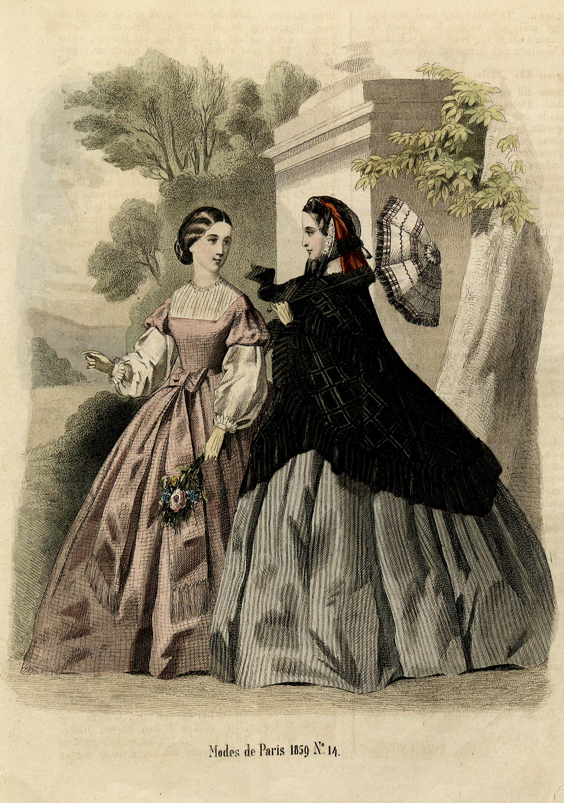 Penelope- Nyaste journal för damer 1859, illustration nr 14