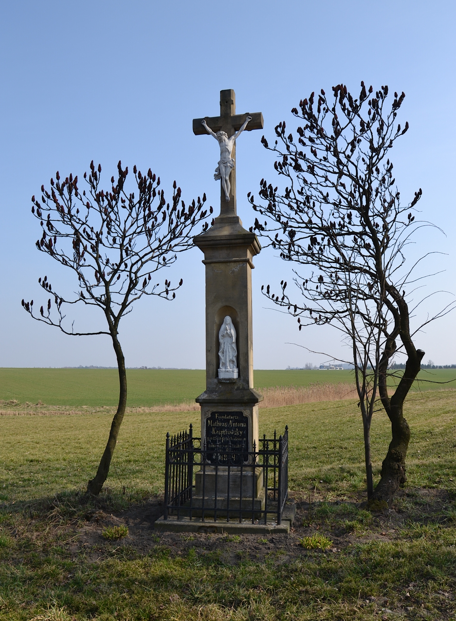 Bujaków (Bujakow) - wayside cross (1884)