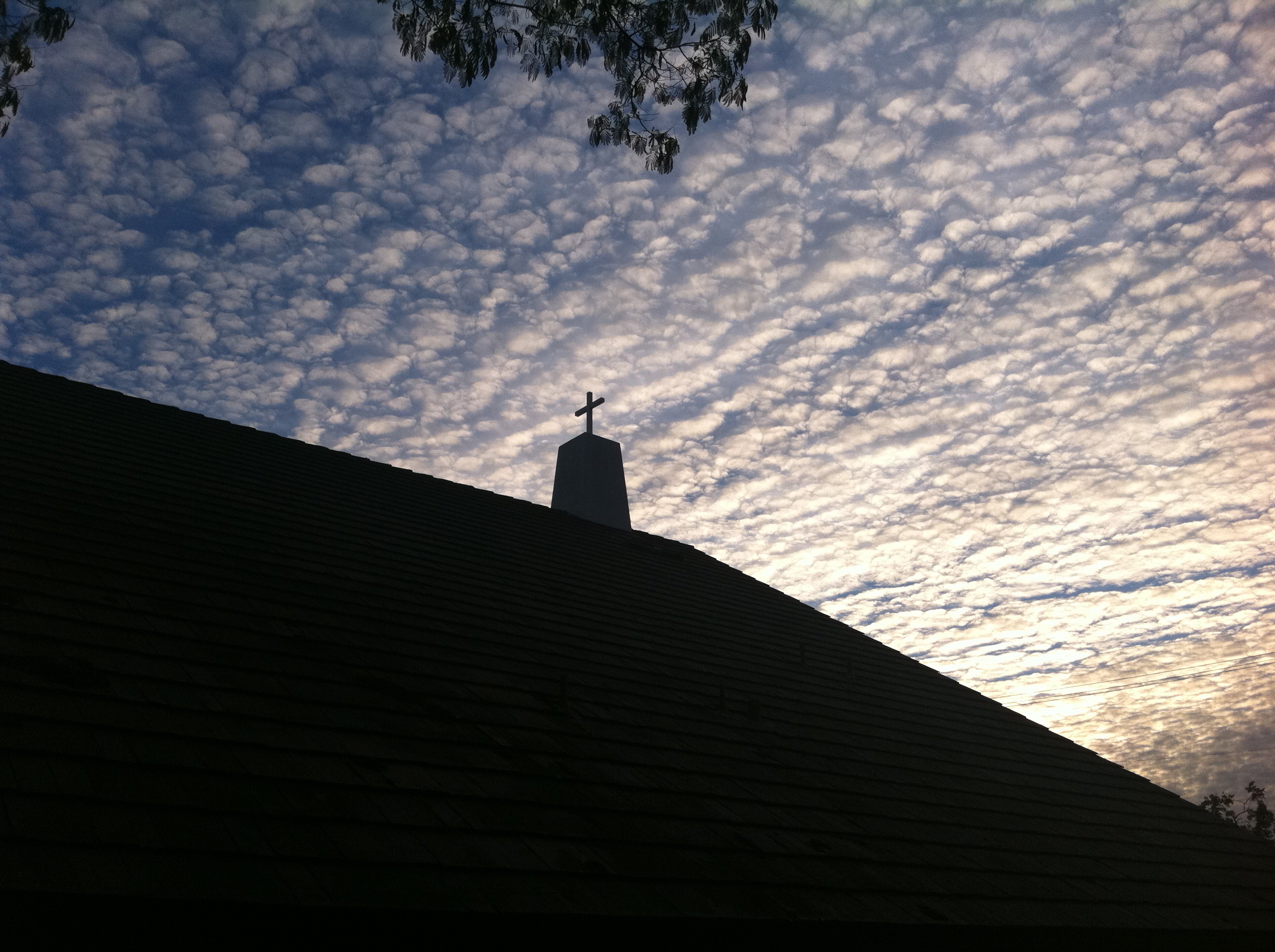 Cross and clouds