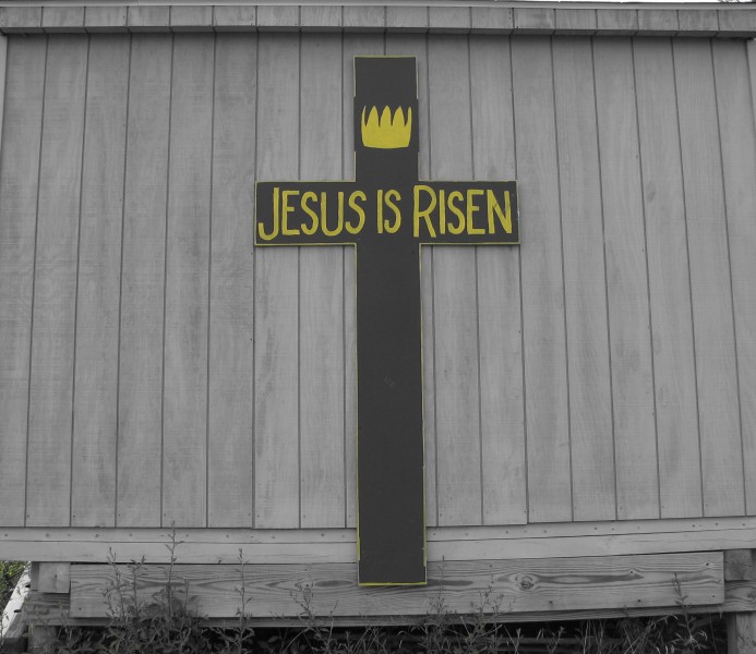 2006-07-19 - United States - New York - Long Island - North Fork - Jesus is Risen - Cutout - Yellow 4889034806