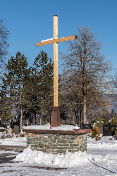 Ferlach Parkfriedhof Holzkreuz 28012017 6216