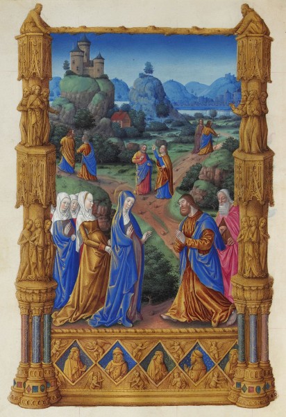 Folio 122v - The Apostles Going Forth to Preach
