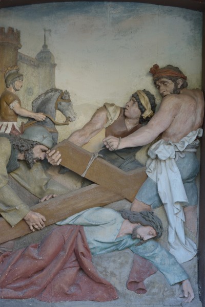 Third station of the cross Josef Moroder Lusenberg in Laghel Arco
