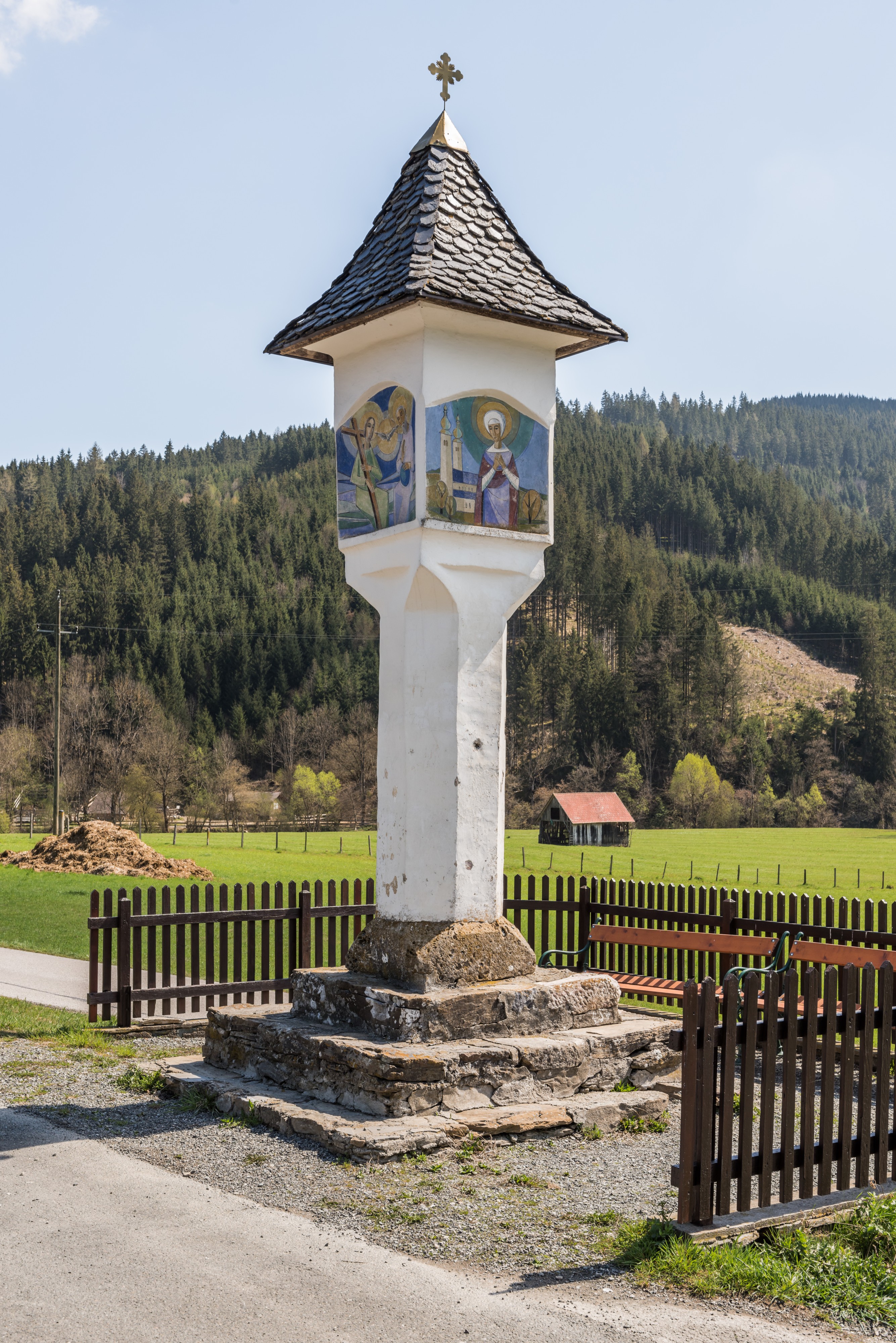 Gurk Reichenhaus alte Gurktalstrasse Bildstock 110420161390