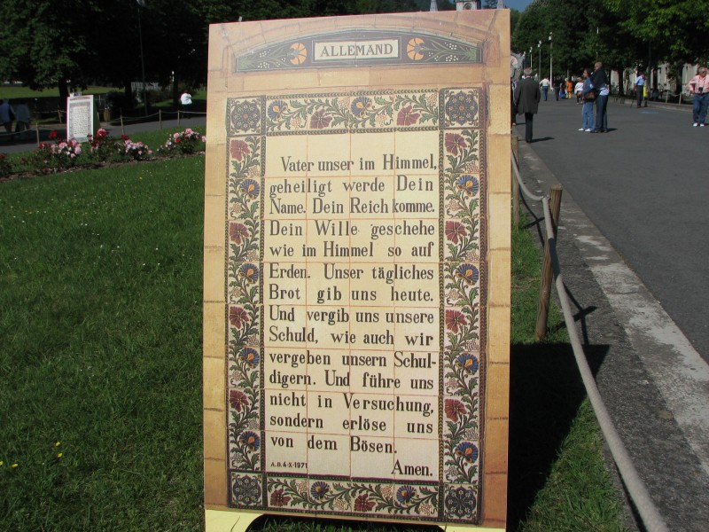 Our Father prayer in German