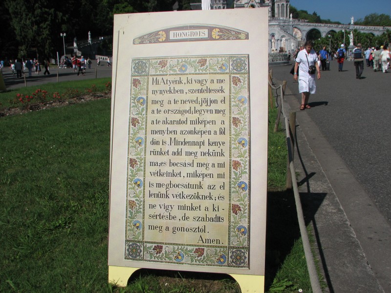Our Father prayer in Hungarian language