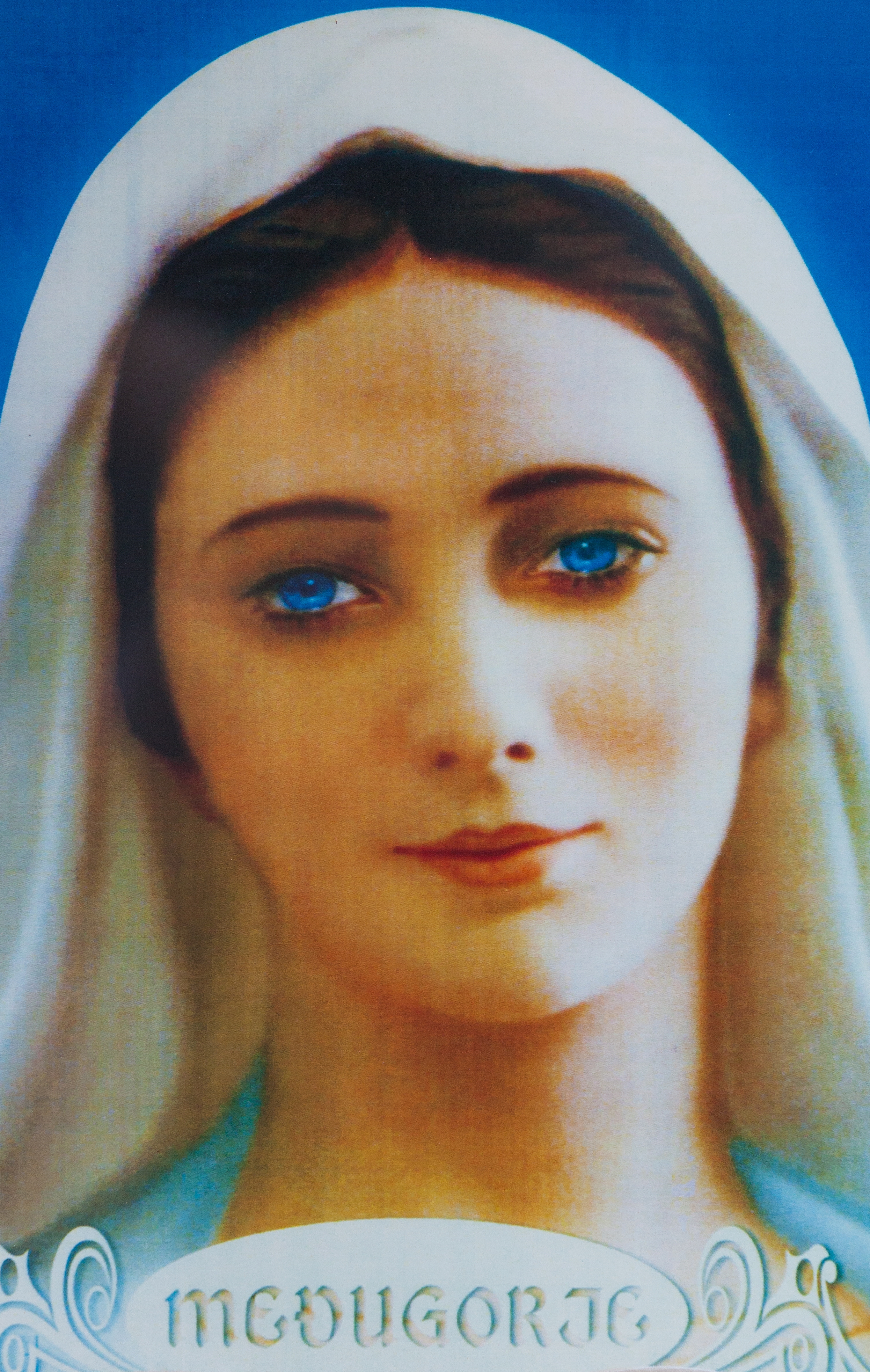 Virgin Mary image in Medjugorje, Bosnia, July 2014, picture 4