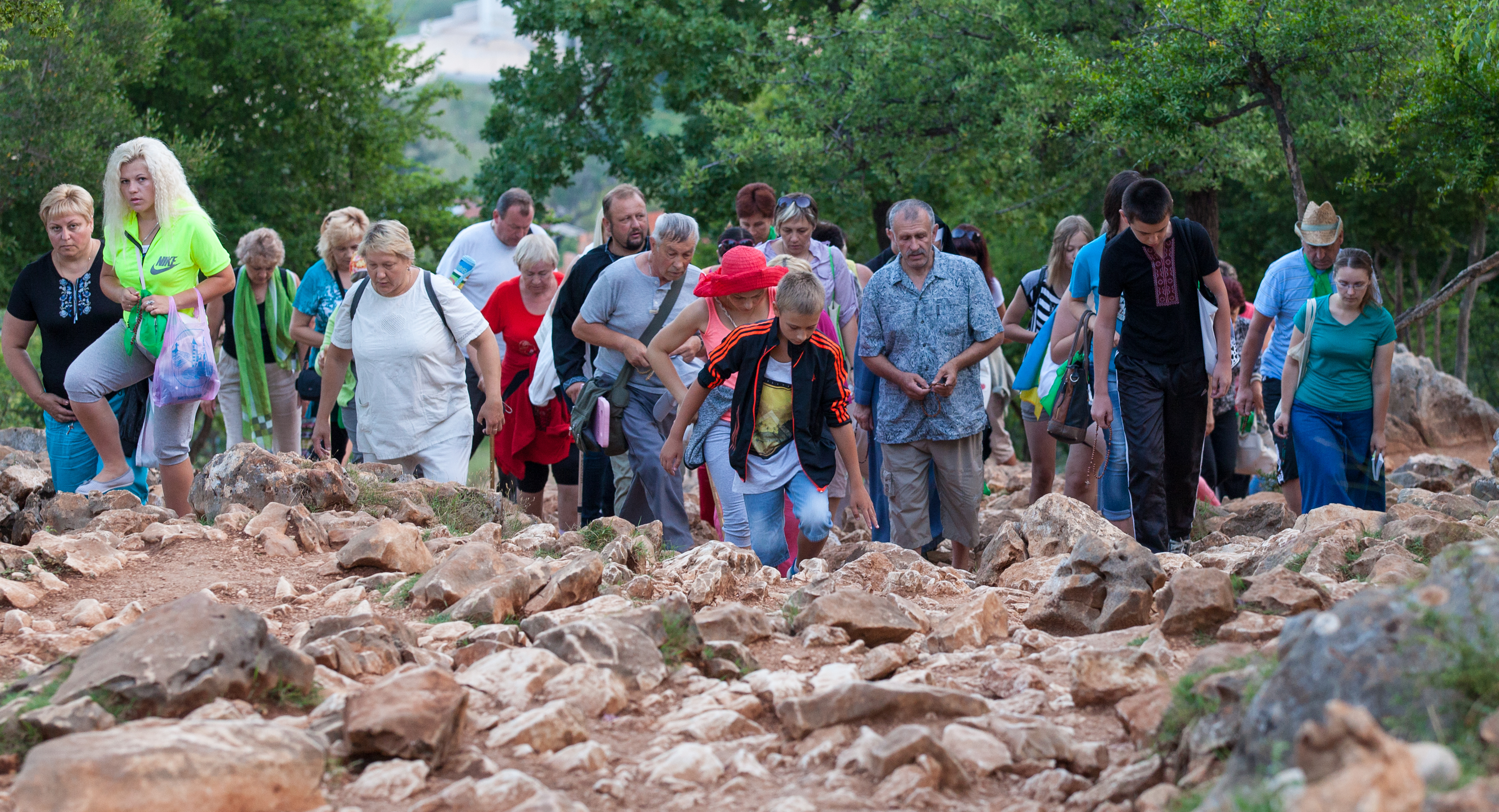 pilgrims in Medjugorje, Bosnia, July 2014, picture 6