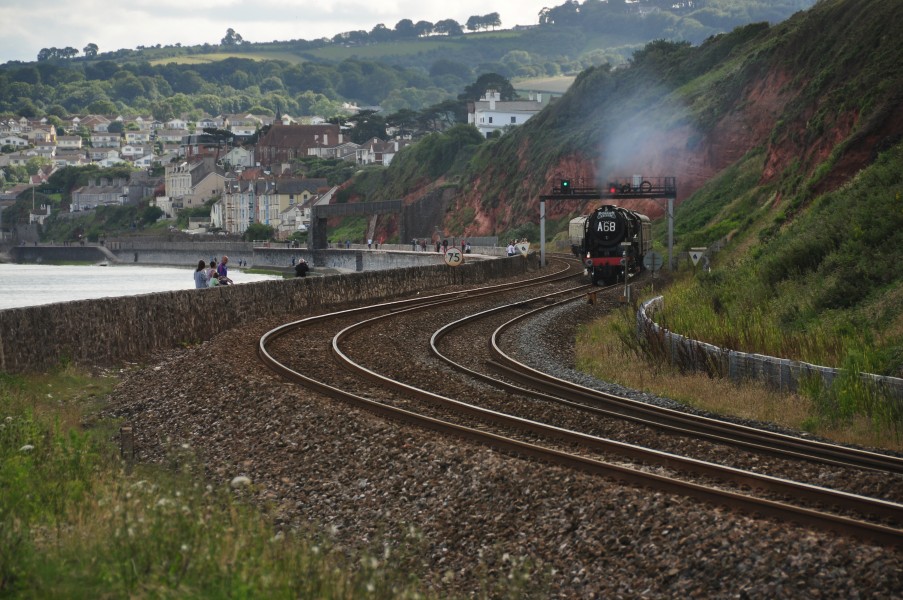 Britannia on the sea wall near Dawlish (4944)