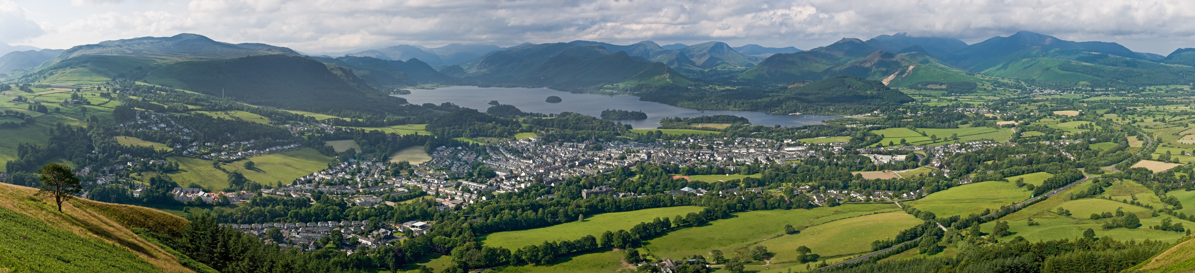 Keswick, Cumbria Panorama 1 - June 2009