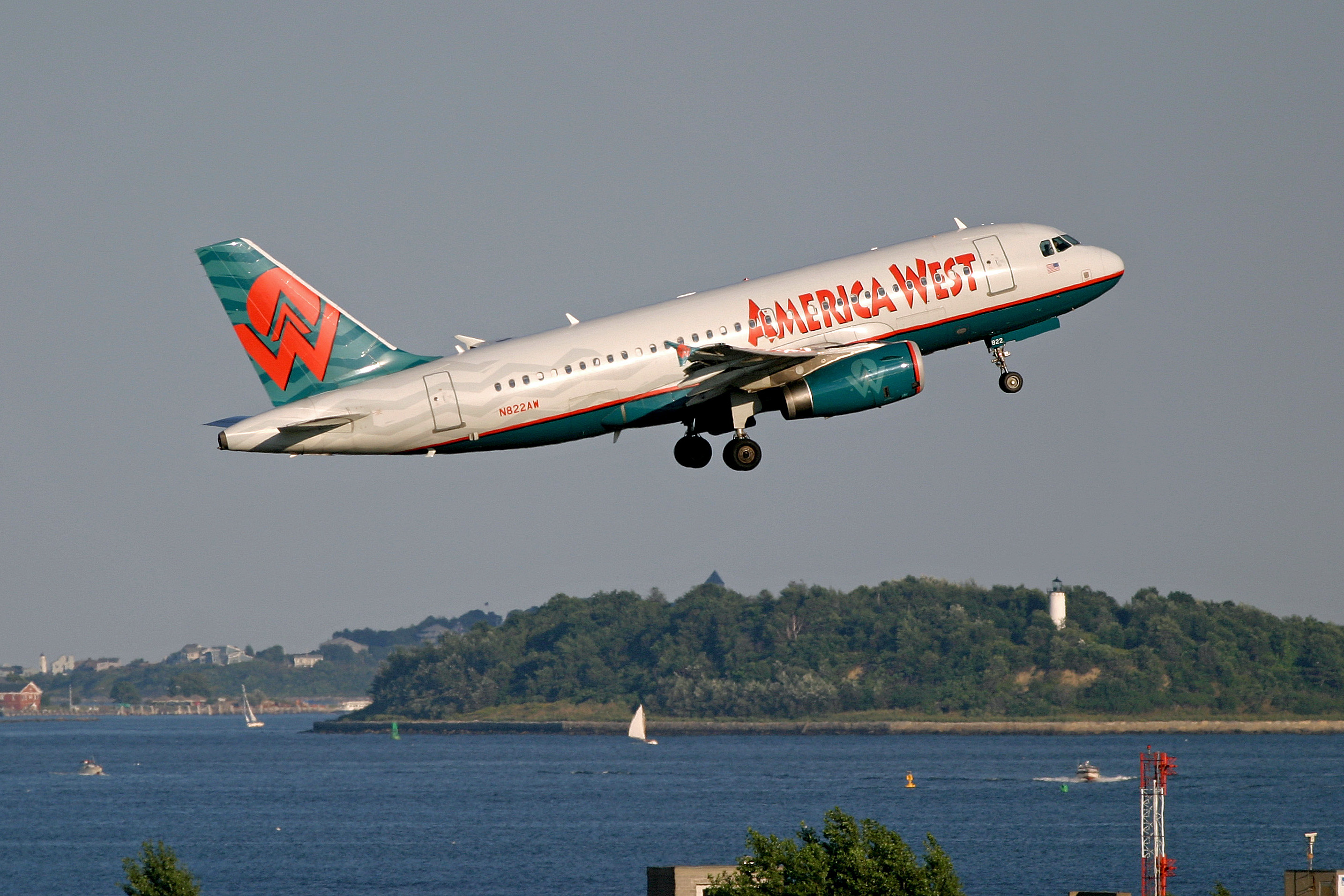 America West N822AW A319