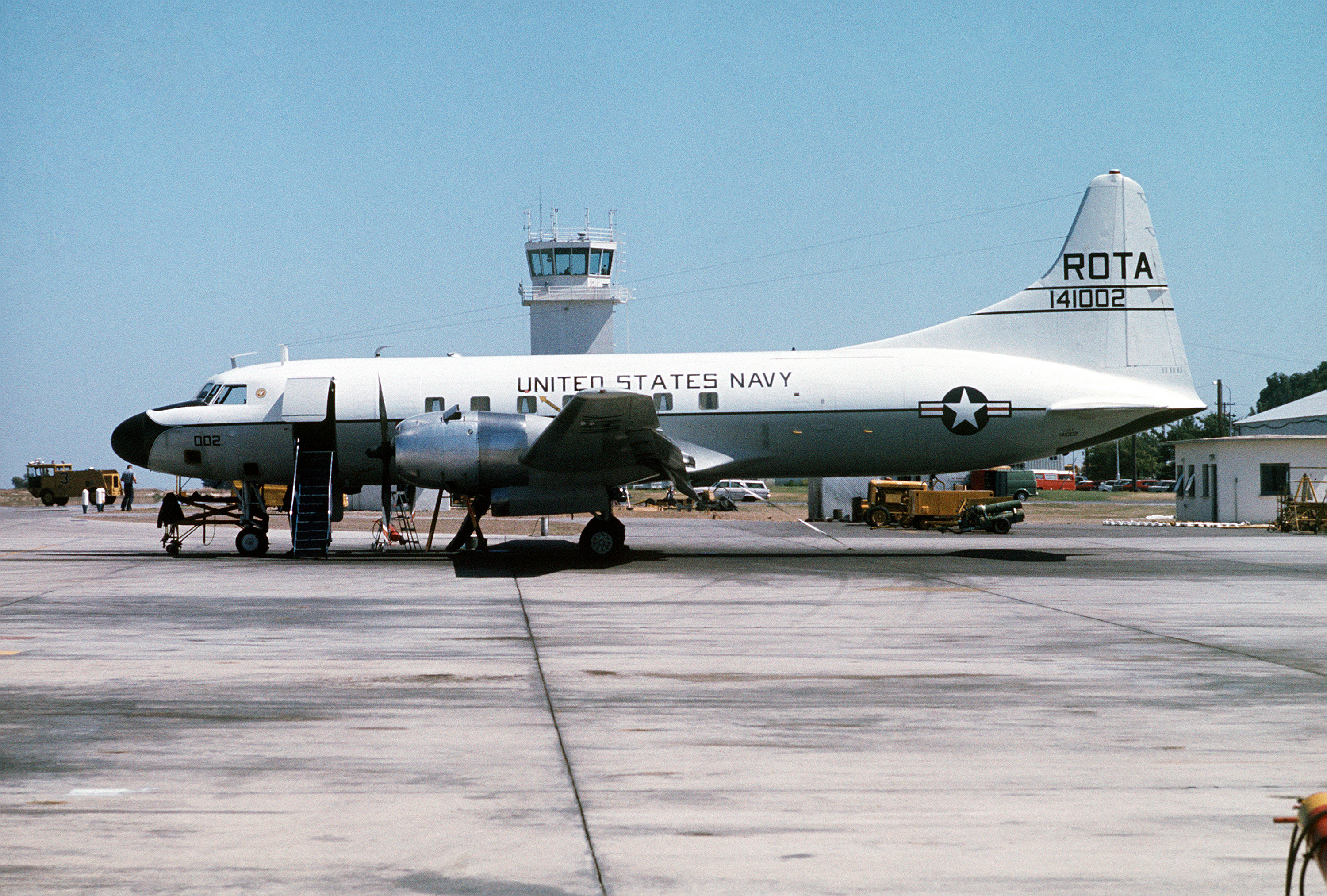 C-131F Samaritan at NAS Rota in 1976