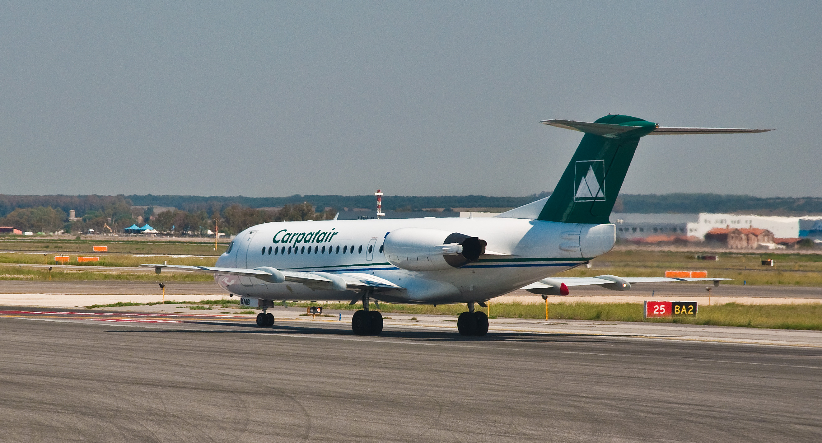 Carpatair Fokker F70 Fiumicino Airport