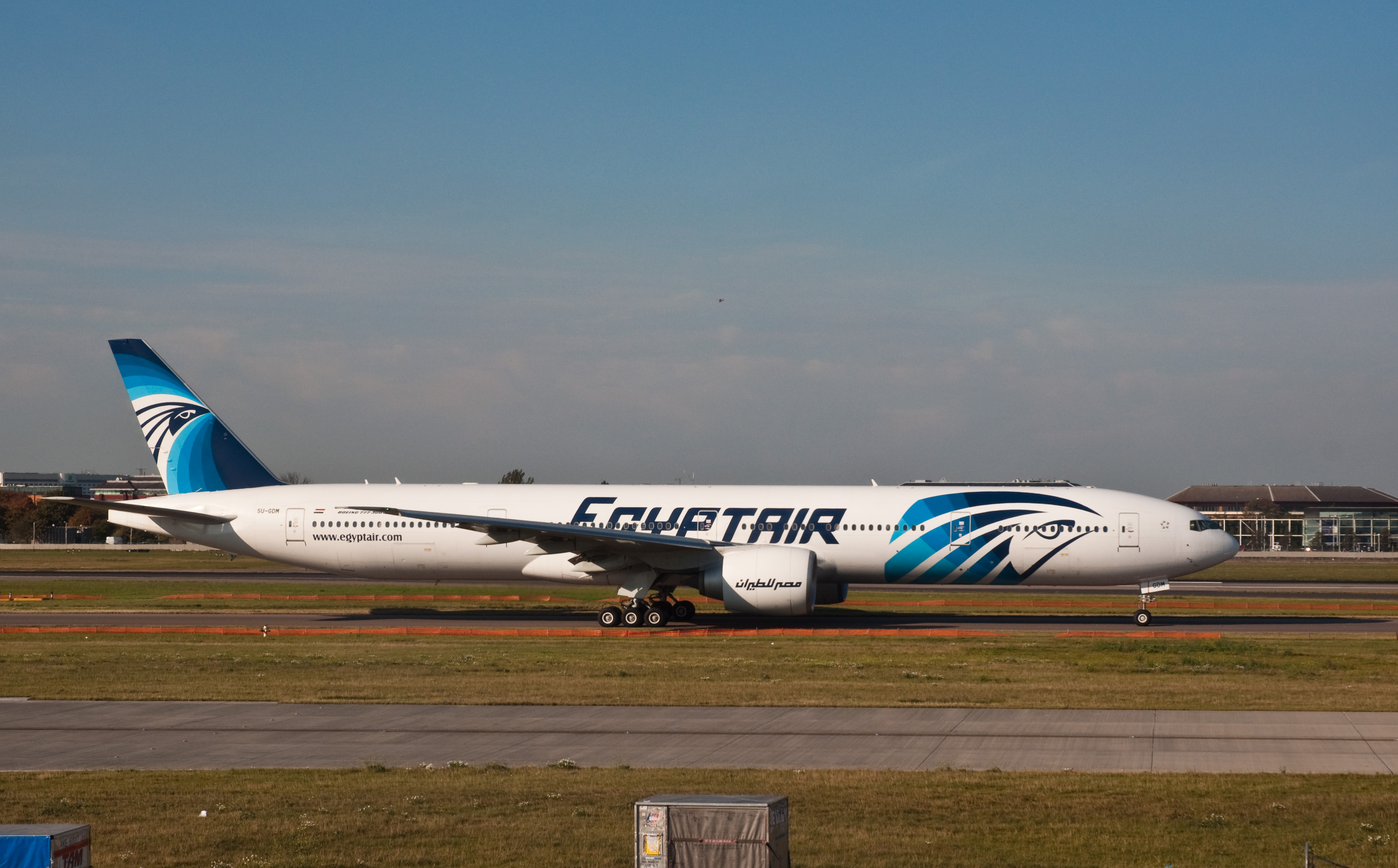 EgyptAir Boeing 777-300ER SU-GDM London Heathrow Airport