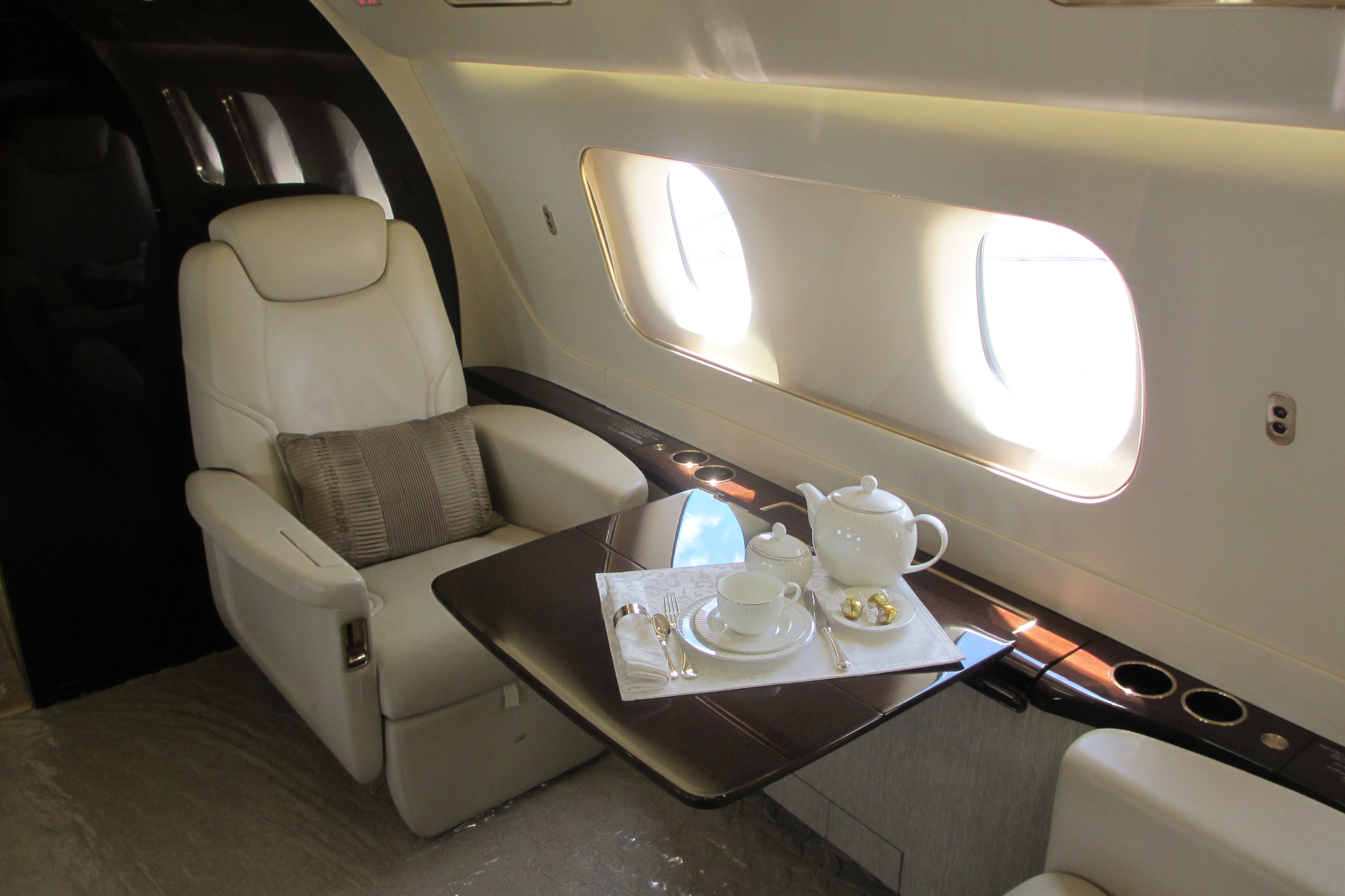 Embraer Lineage 1000 interior seat