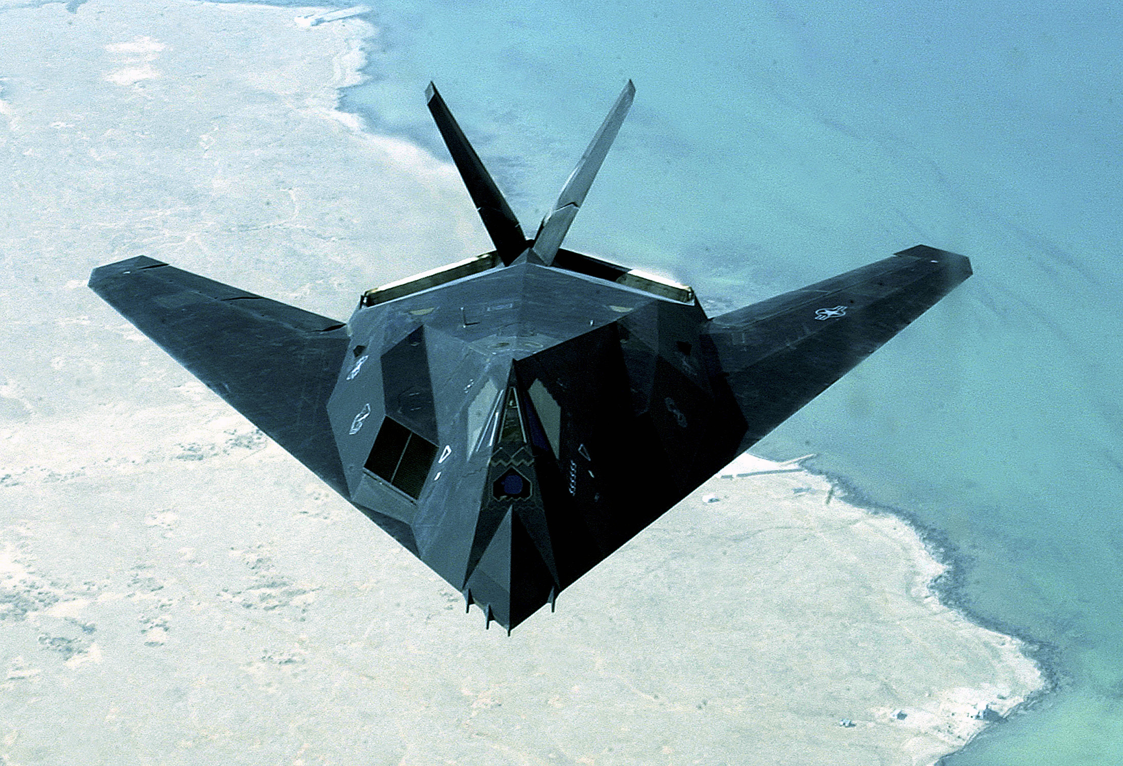 F-117 Flying Over Persian Gulf, 030414-F-0365G-002