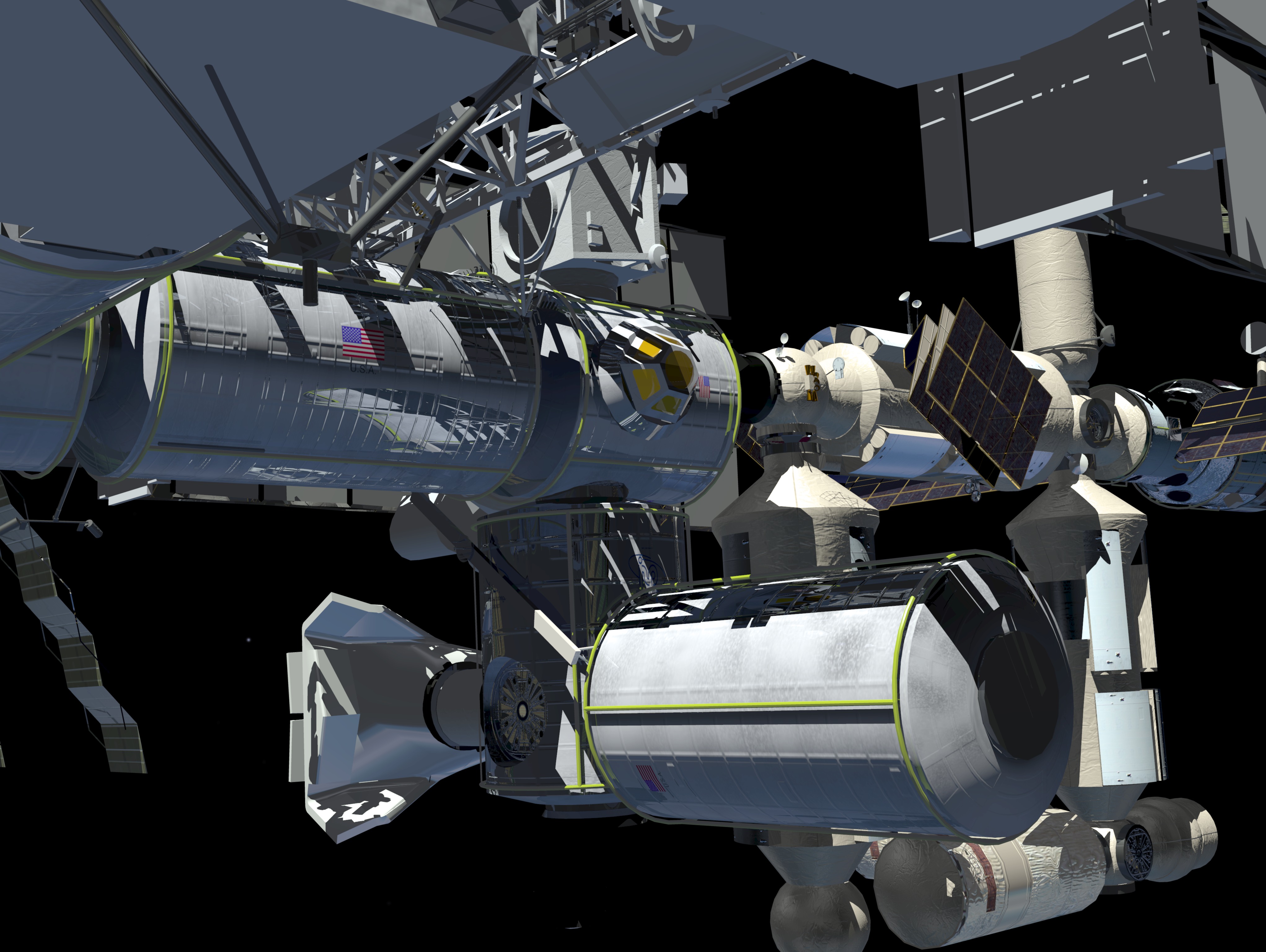 ISS digital artist's concept 1998