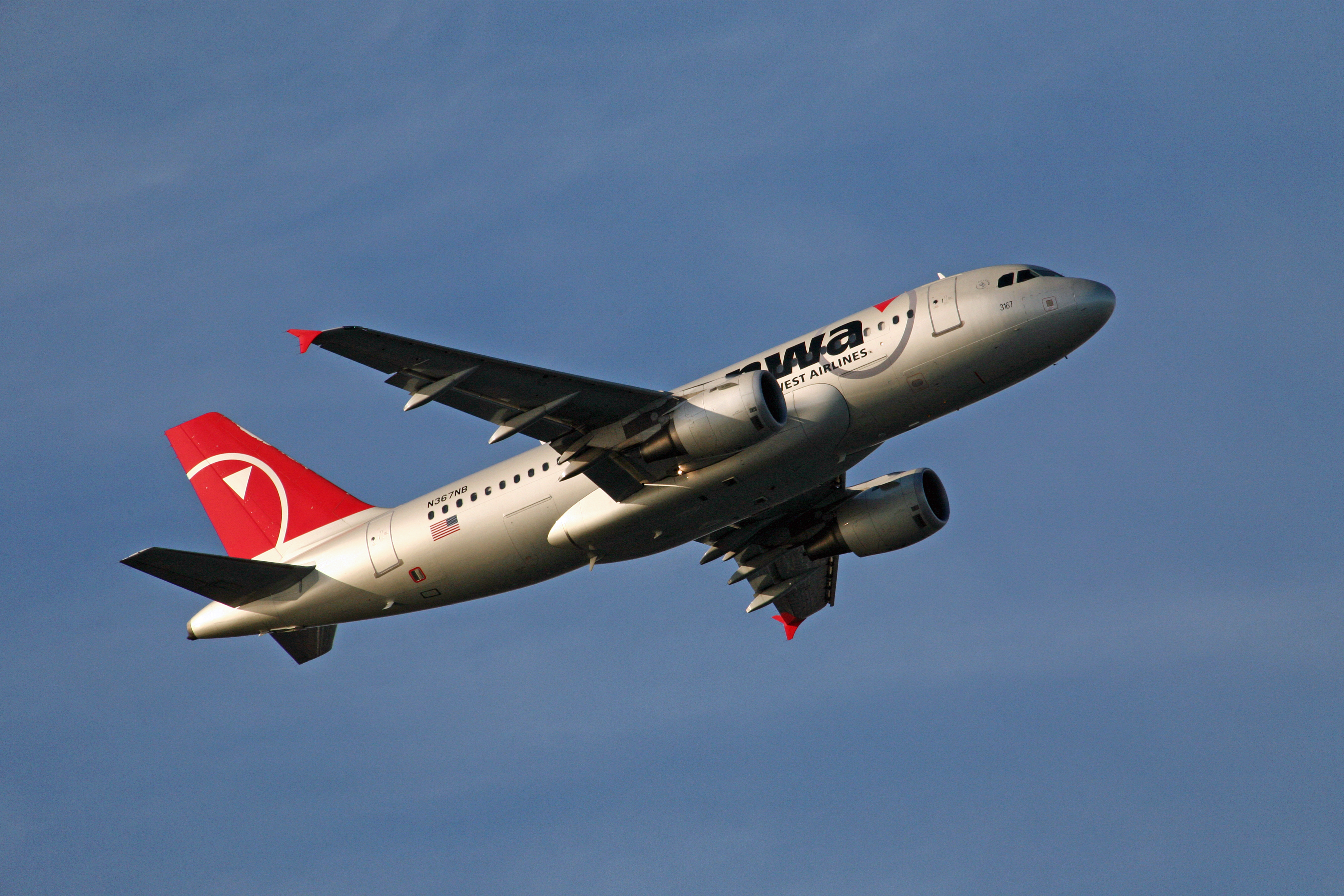 Northwest N367NB Airbus