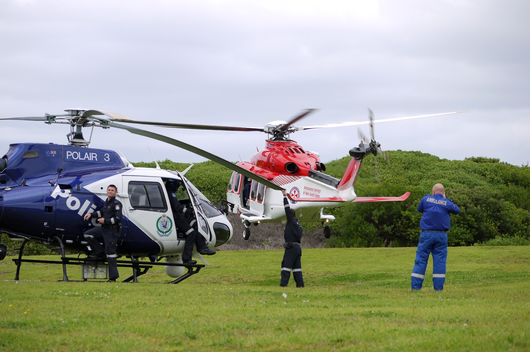 POLAIR 3 and ASNSW AW139 Rescue helicopter - Flickr - Highway Patrol Images