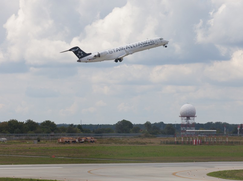 a Lufthansa Regional airplane departing from Lviv Danylo Halytskyi airport in Ukraine in August 2014, picture 3