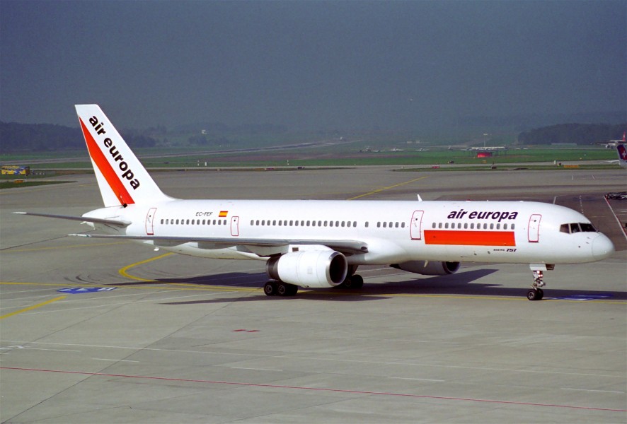 Air Europa Boeing 757-236; EC-FEF@ZRH;28.09.1997 (6470736749)