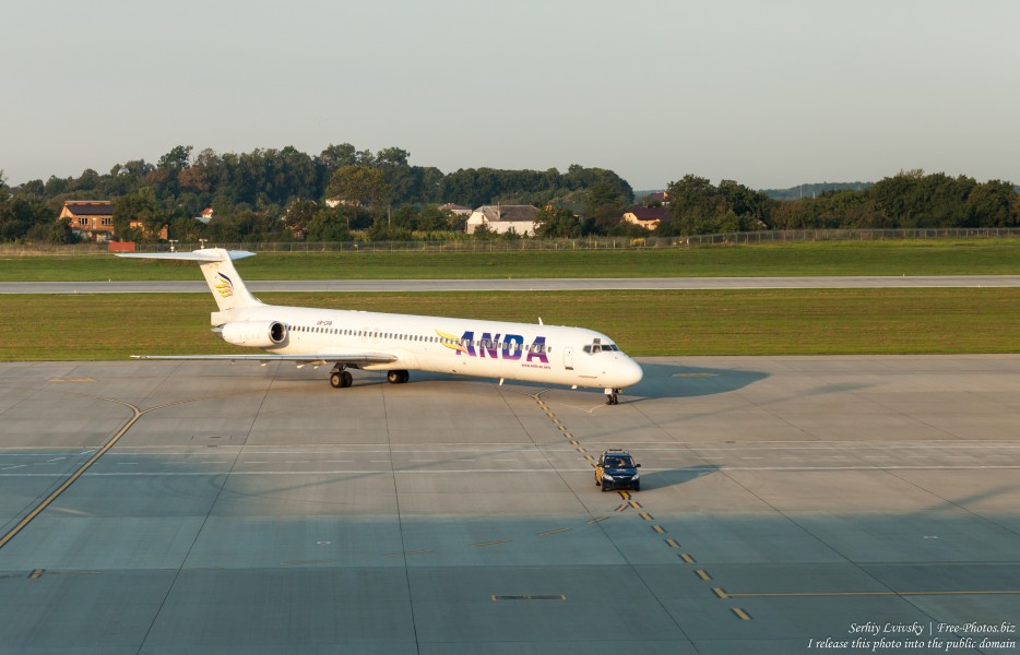 an Anda Air aircraft in Lviv airport, Ukraine, photographed by Serhiy Lvivsky in August 2018, picture 1