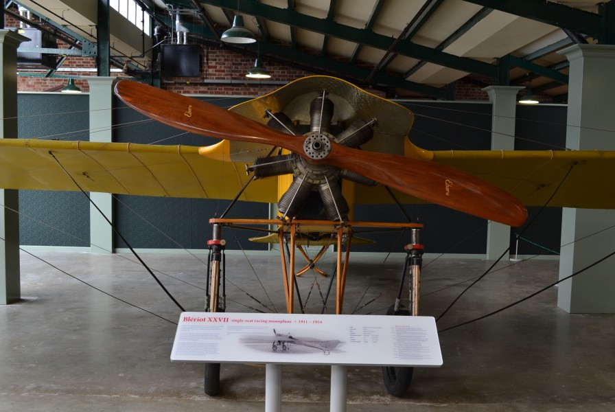 Blériot XXVII at the RAF Museum (front view)