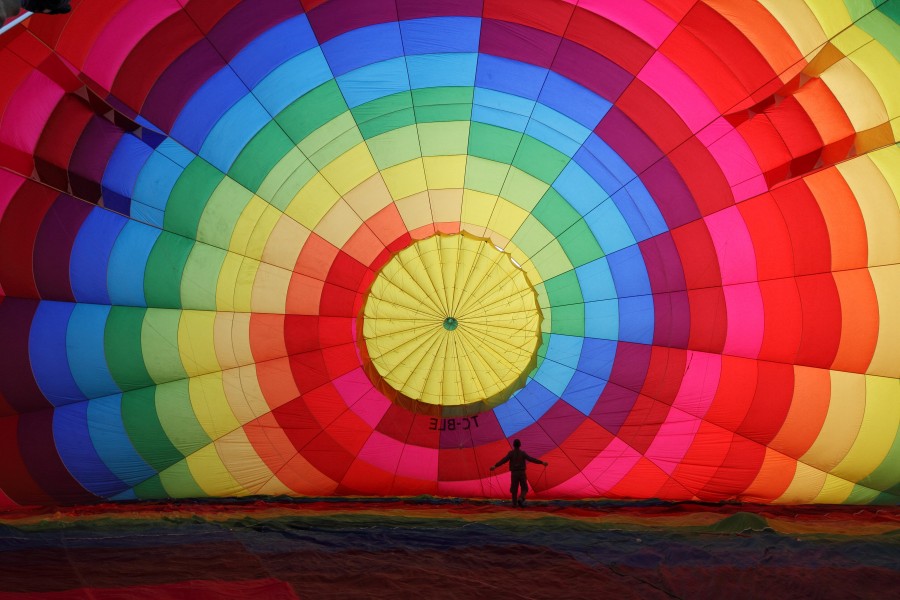 Cappadocia Balloon Inflating Wikimedia Commons