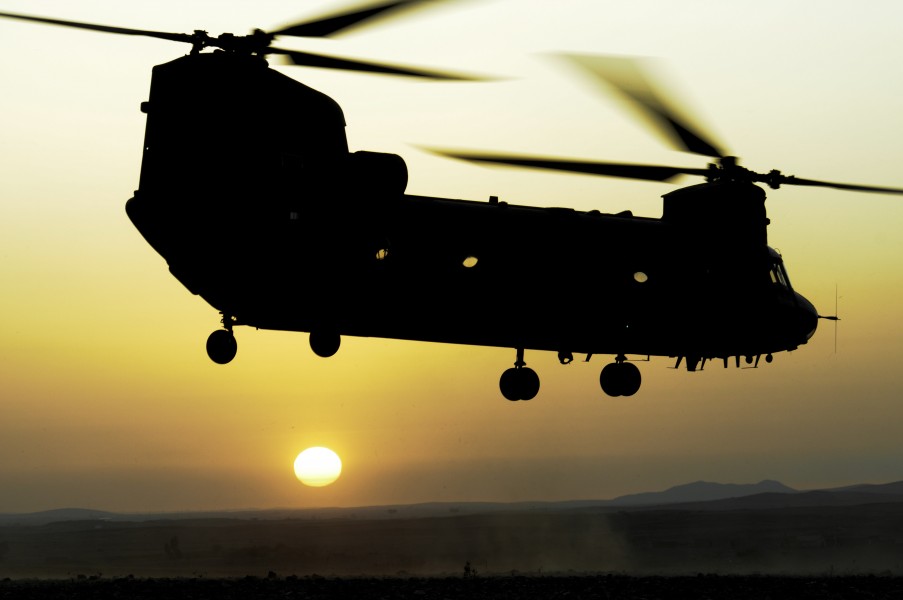 Chinook in North African Exercise MOD 45150877