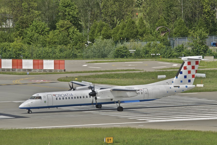 Croatia Airlines DHC-8-400 Dash 8; 9A-CQB@ZRH;07.05.2012 650aw (7153564777)