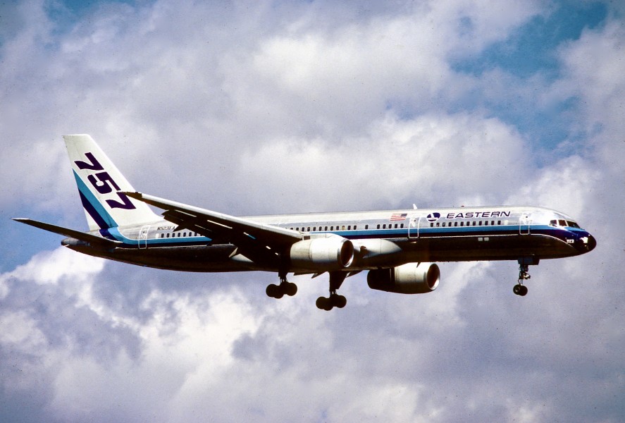Eastern Airlines Boeing 757-225; N523EA, March 1990 DCW (4974892113)