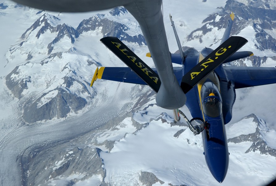 FA-18 Blue Angels refueled by KC-135 2006