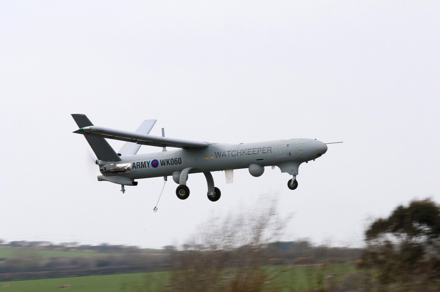First UK flight of Watchkeeper UAV MOD 45151422