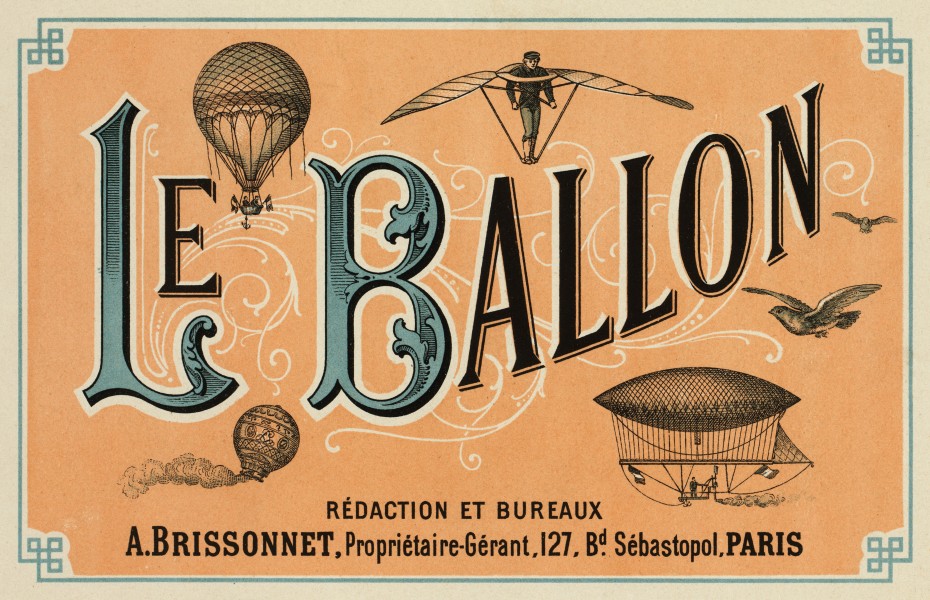 Flickr - …trialsanderrors - Le Ballon, advertising for French aeronautical journal, ca. 1883 (1)