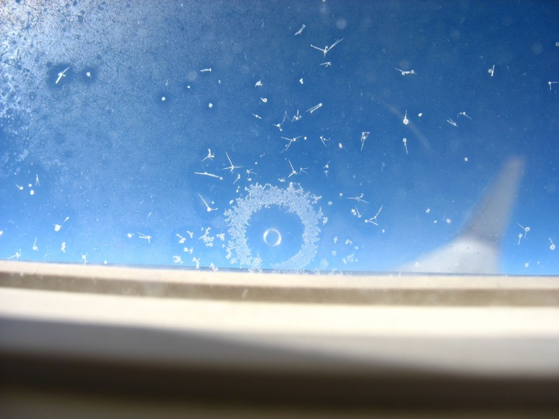 Frost on the porthole