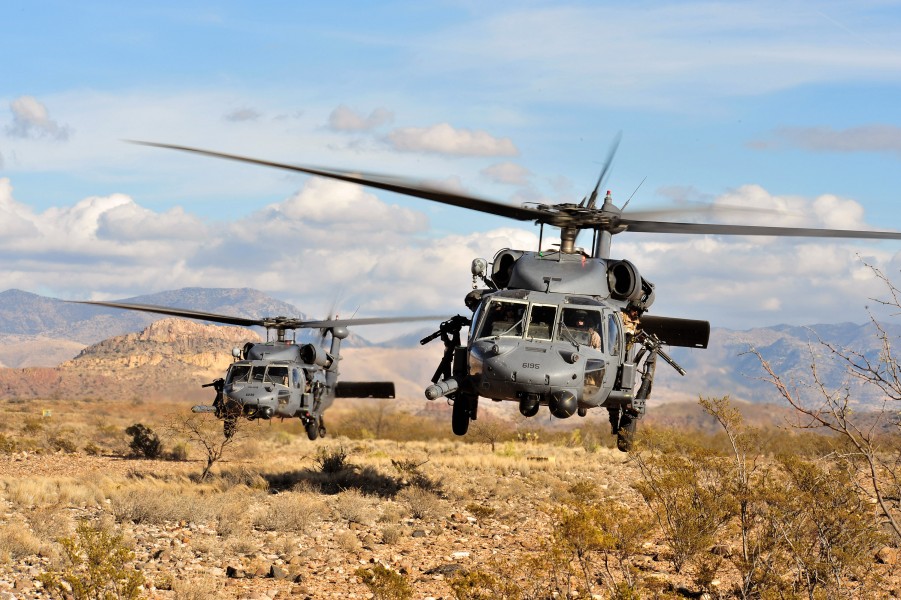 HH-60G Pave Hawks, personnel recovery exercise - 081207-F-1642J-104