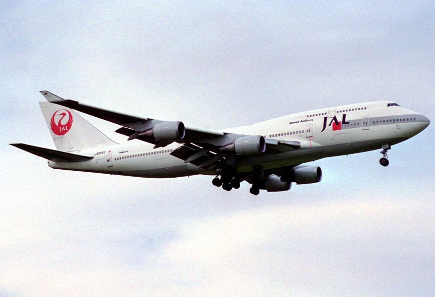 JAL Japan Airlines Boeing 747-400; JA8082@ZRH;11.05.1997 (4848429922)