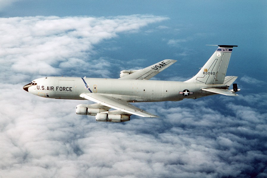 KC-135E Utah ANG over English Channel 1987