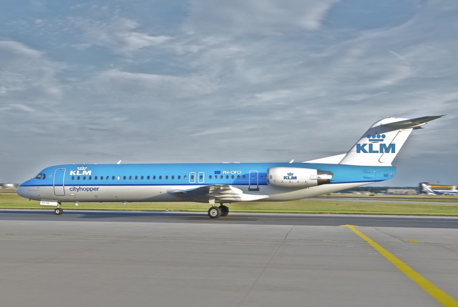 KLM Cityhopper Fokker 100; PH-OFO@FRA;13.08.2012 674gp (7811430612)