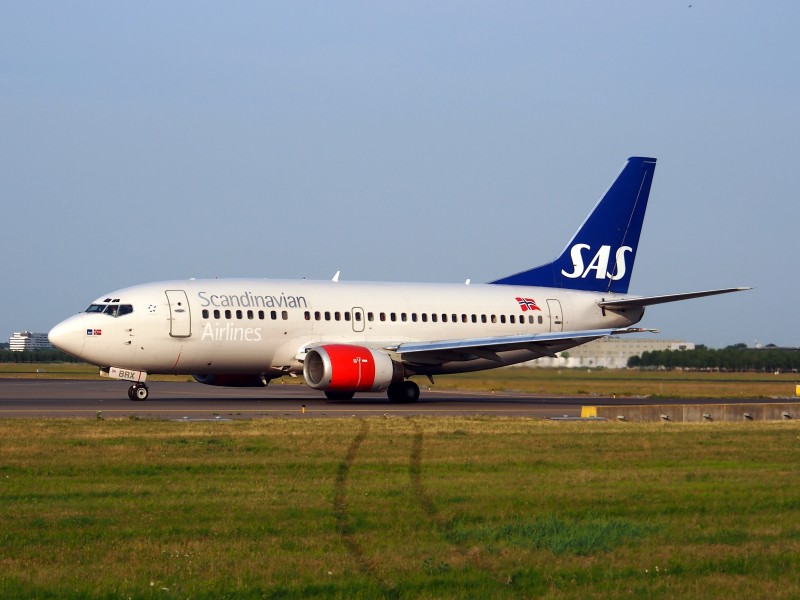 LN-BRX SAS Scandinavian Airlines Boeing 737-505 - cn 25797, taxiing 22july2013 pic-001