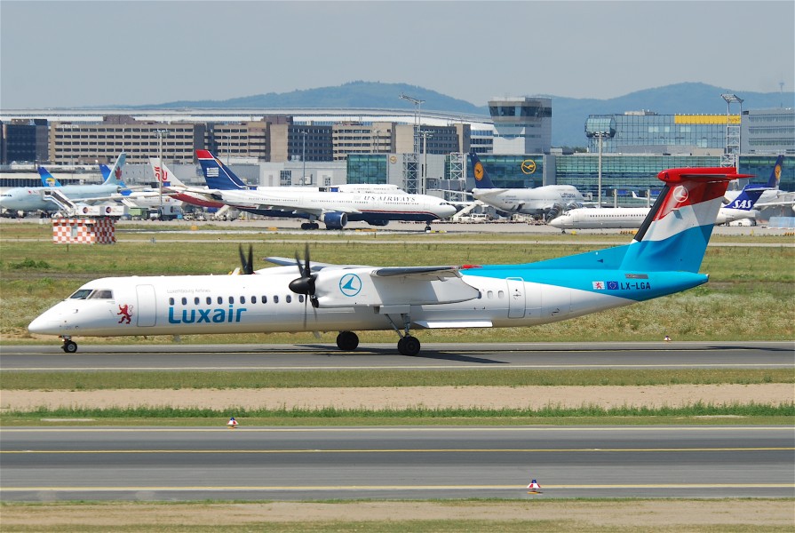 Luxair DHC-8-400 Dash 8; LX-LGA@FRA;16.07.2011 609fv (6190519906)