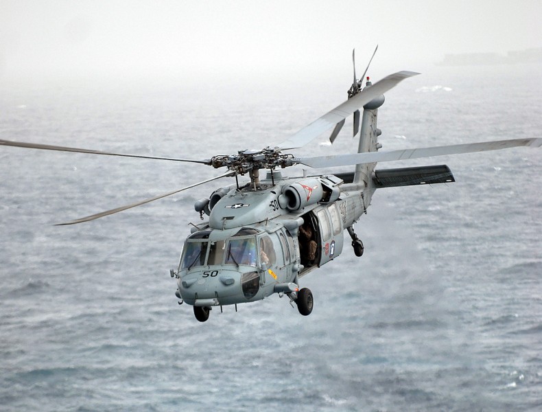 MH-60S Seahawk over water