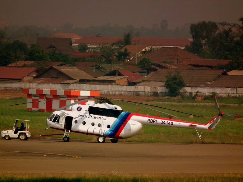 MIL17 HELICOPTER VIENTIANE WATTAY AIRPORT LAOS FEB 2012 (6839320040)