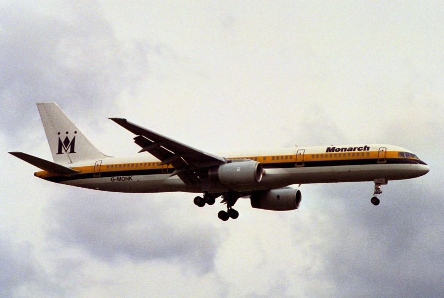 Monarch Airlines Boeing 757; G-MONK@ZRH;04.03.1995 (4712501927)