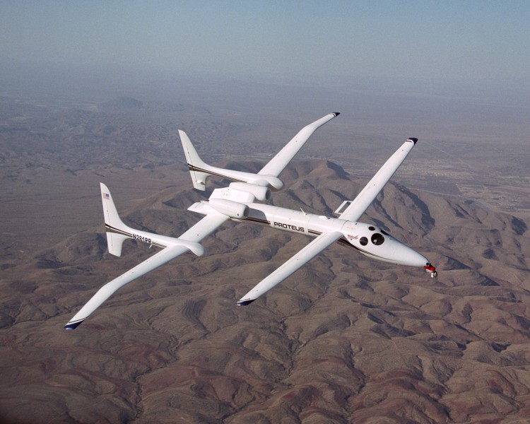 NASA Proteus aircraft in flight