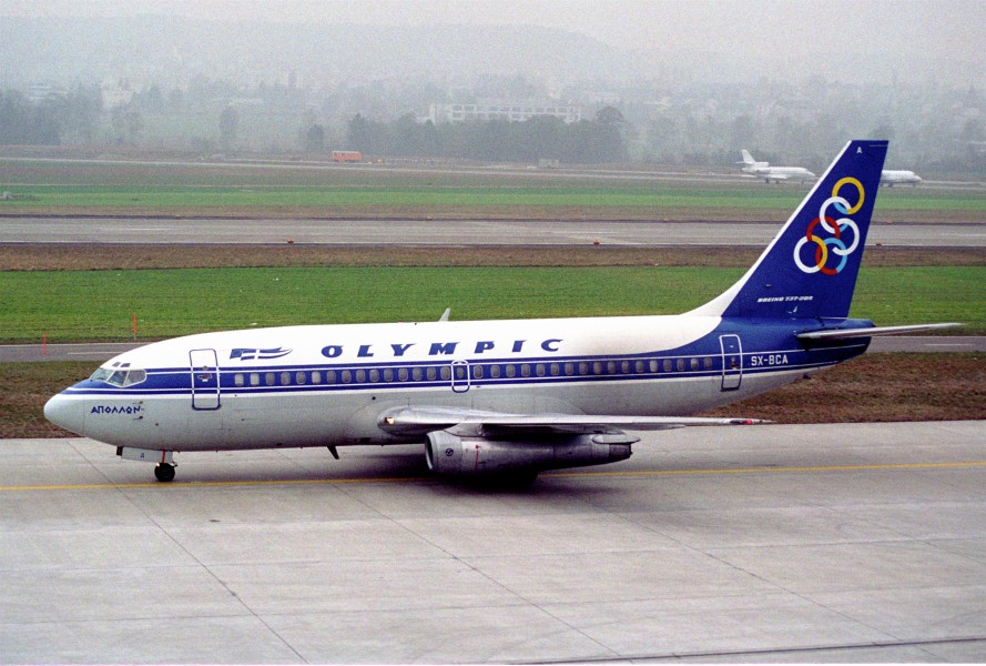 Olympic Airways Boeing 737-200; SX-BCA@ZRH;26.01.1996 (5216857225)