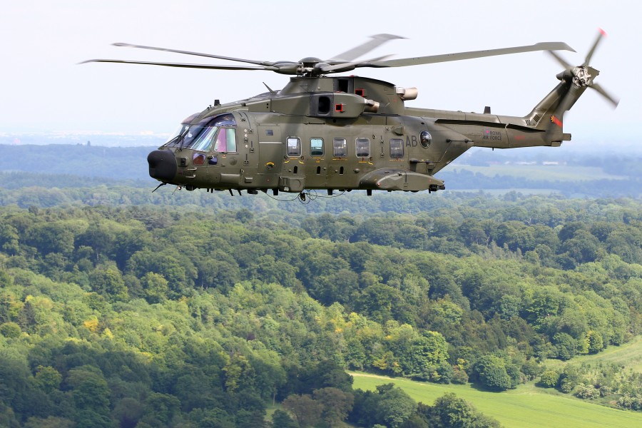 RAF Merlin HC3A Helicopter of No28 Sqn MOD 45154032