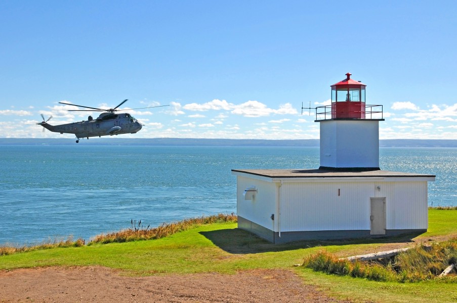 Sea King at Cape d’Or Lighthouse