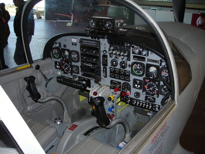 SF-260 cockpit
