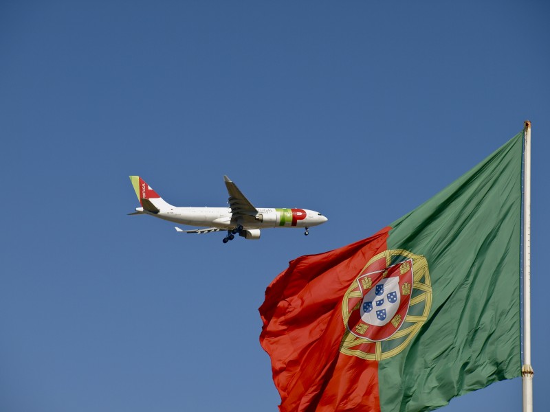 TAP Airbus A330-223 with portuguese flag